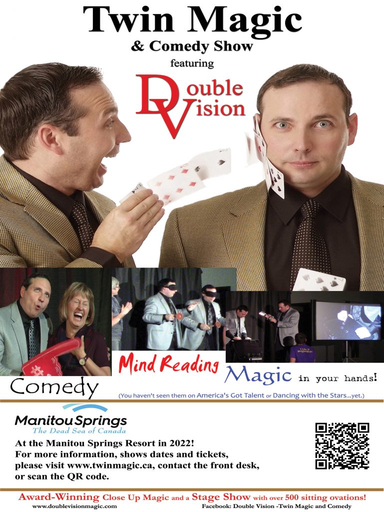 Manitou Resort and Spa 2022  Twin magic and comedy show